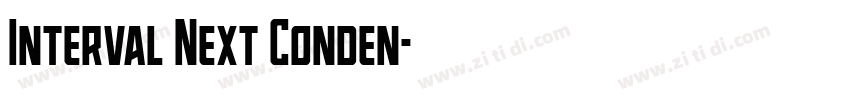 Interval Next Conden字体转换